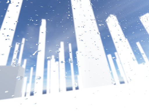 Rainy cube world