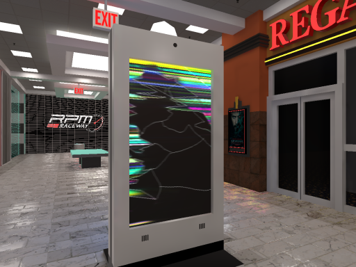 breaking the thing at the mall