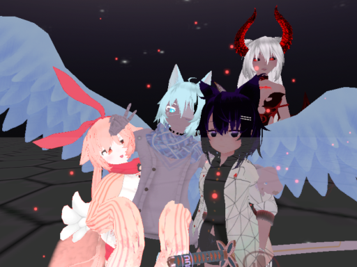 Liuu and Hantomi Chill Space Avatars