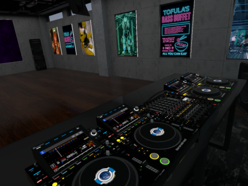 TOFULA's Bass Buffet DJ Room