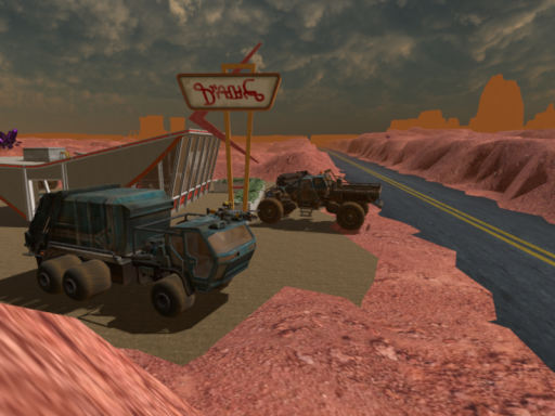 Martian truckstop and diner