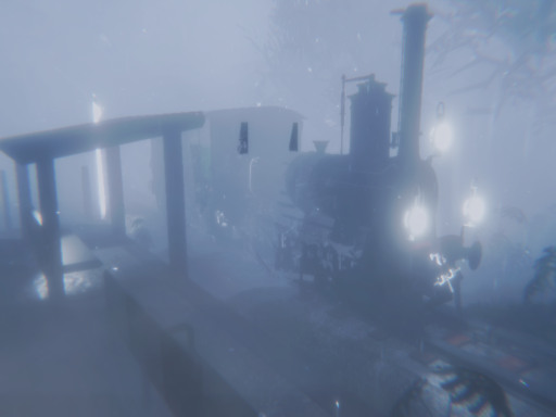 Rainy Train Stand