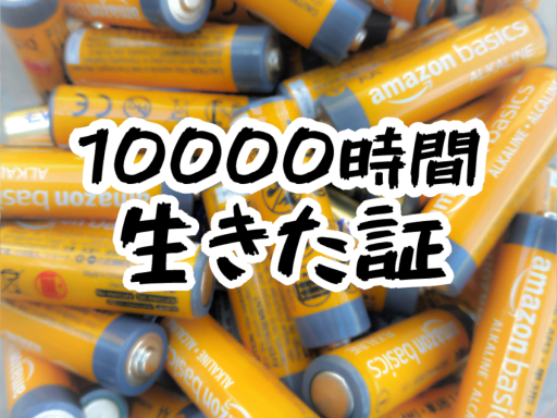 10000時間生きた証