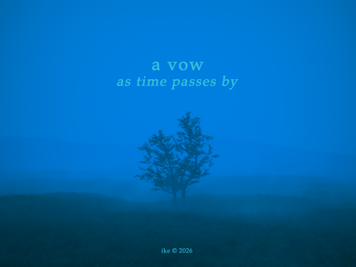 as time passes by