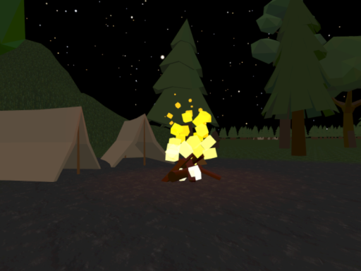 cozy campsite