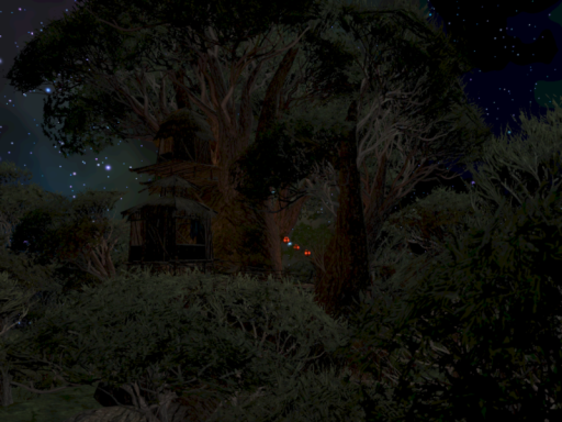 Treehouse by Night