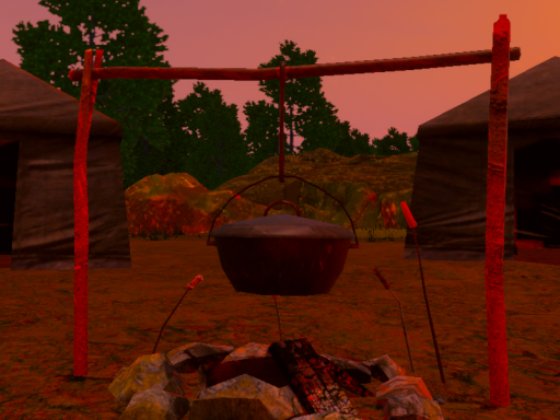 evening time in Small outpost evening time