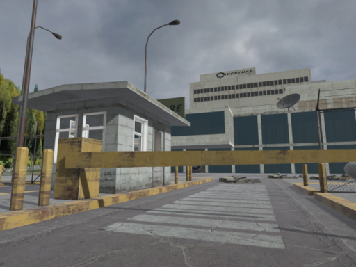Aperture Science parking lot