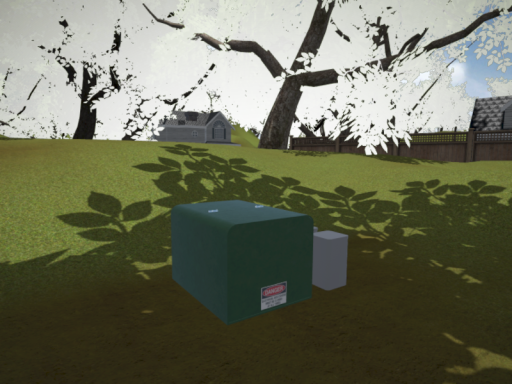 Green Electrical Utility Box Hangout