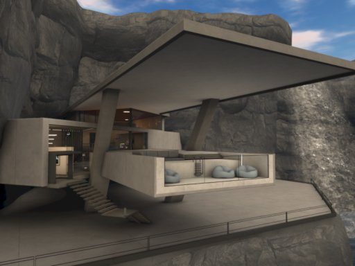 villa on the ledge