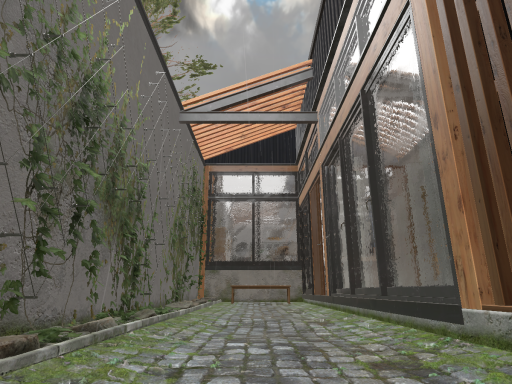 Rainy house