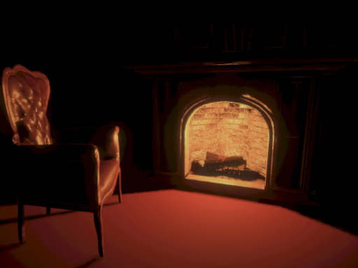 Just a Fireplace