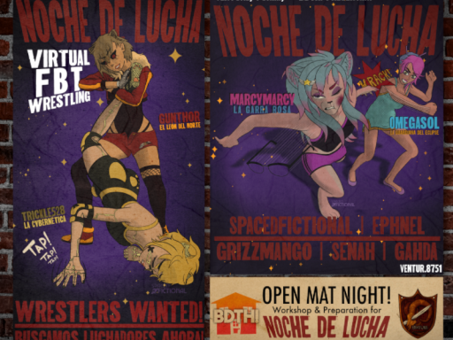 Casa De Fictional - Lucha Backdrop Fedaration