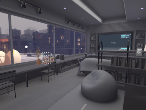 White snow room
