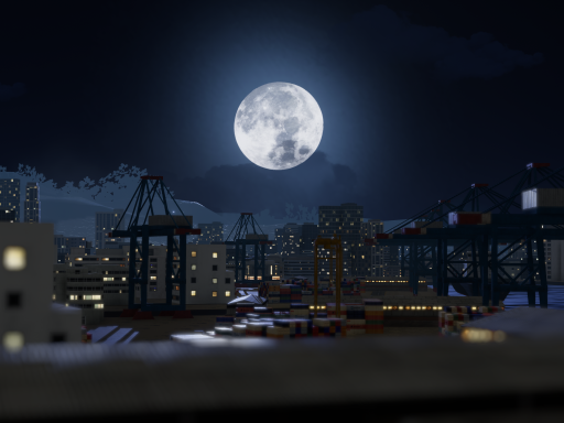 Tokusatsu city scene