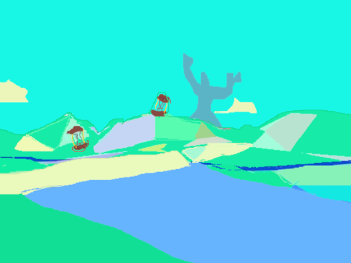 a pasture of which tumblers of o'clock inhabit