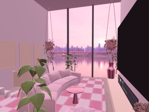 pink loft house