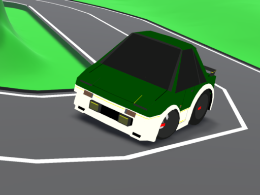 チョロQな短い峠道