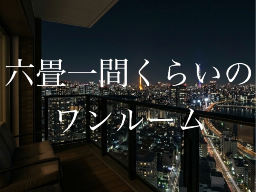 六畳一間くらいのワンルーム