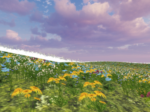 Small flower plain