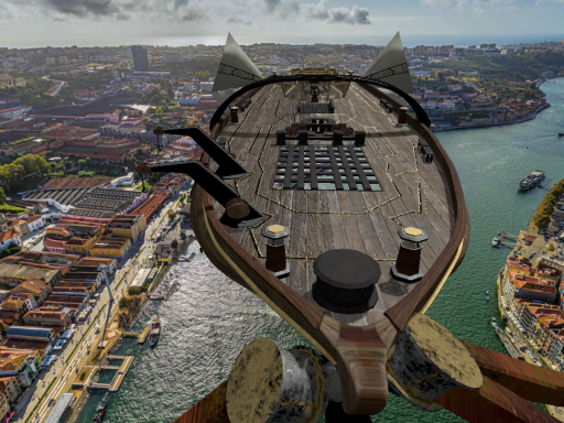 Skyship Over Porto‚ Portugal