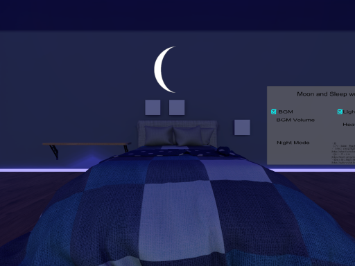 Moon and sleep world