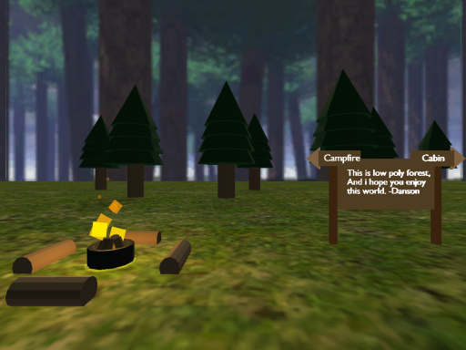 Low poly forest