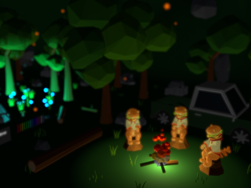 夜空のキャンプ場 「LowPolyCamping」