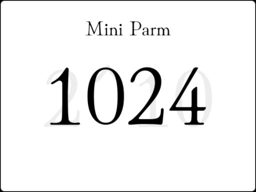 誕プレパズルワールド 「Mini Parm 1024」