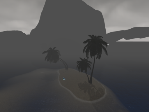 rainy beach