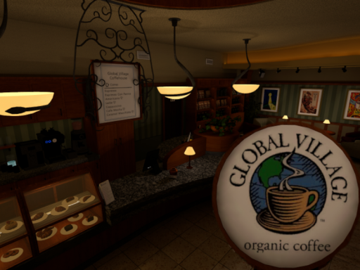 Cozy 2000s Cafe - Global Village Coffeehouse