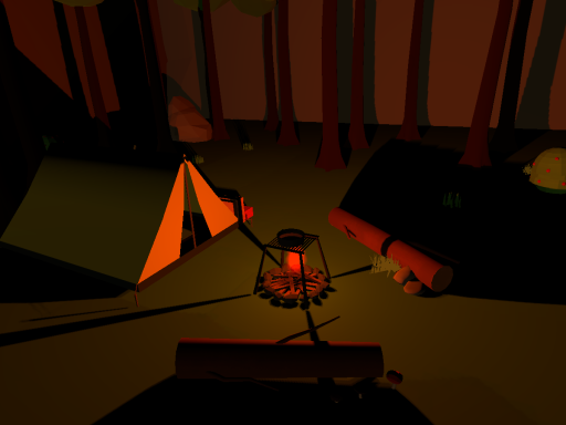 Campfire at Dusk