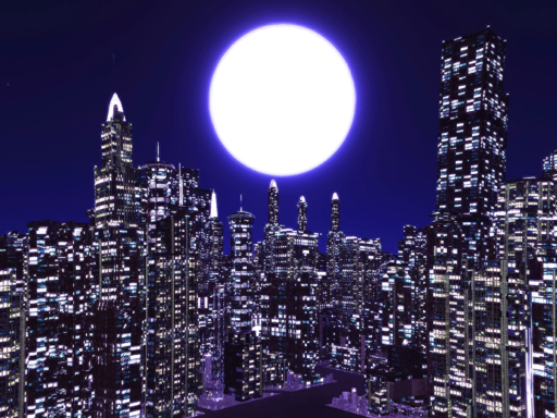 Rooftop City night
