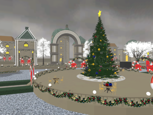 Christmas in Naboo Theed Courtyard