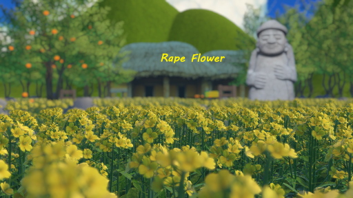 Rape flower