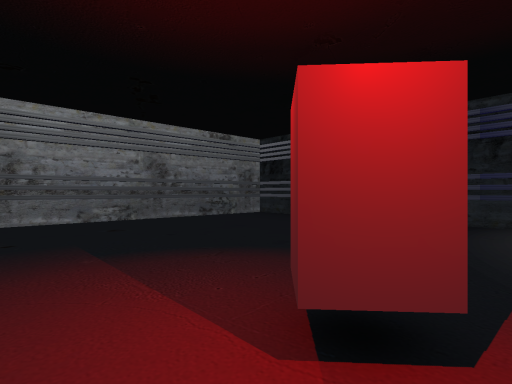 The Red Lit Cubes