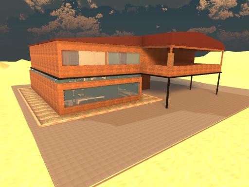place in the sand