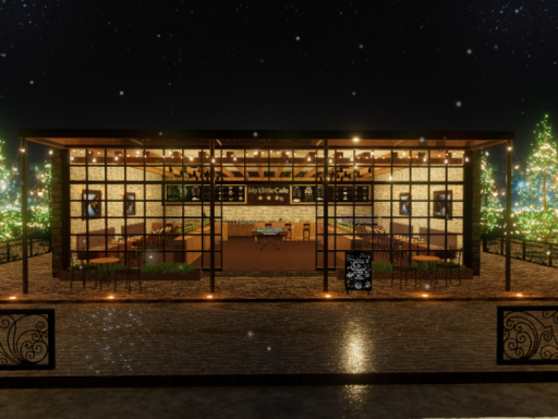 Street Cafe at Night