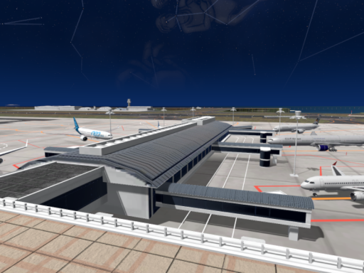 Naha Intl Airport by Guramamu