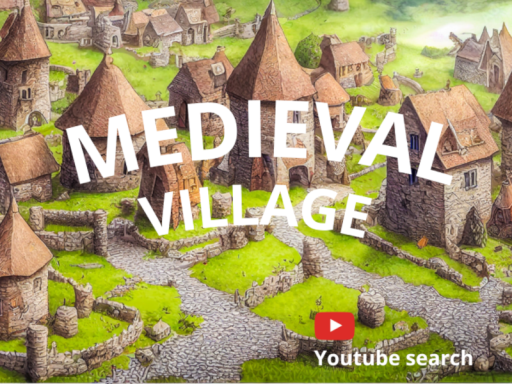 Medieval lowpoly Village