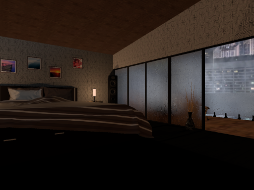 Rainy Hotel Room