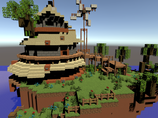 Sandover Village but Minecraft
