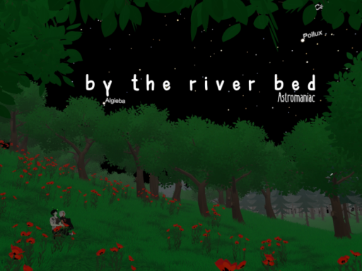 by the river bed