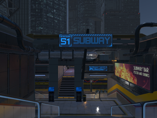cyber punk subway