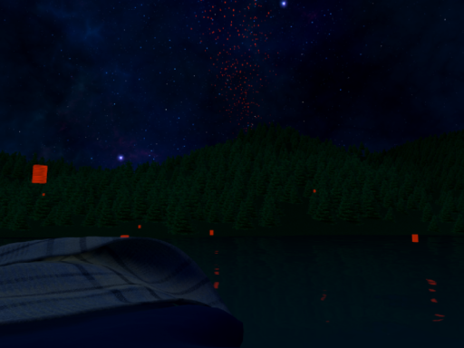 Lake at night