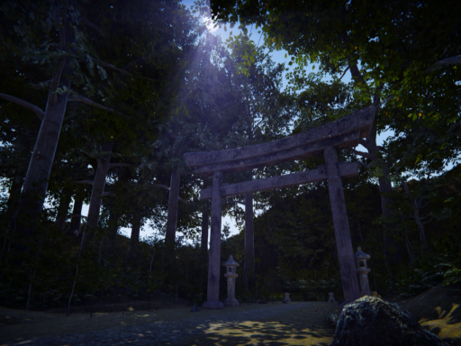 荒廃した神社
