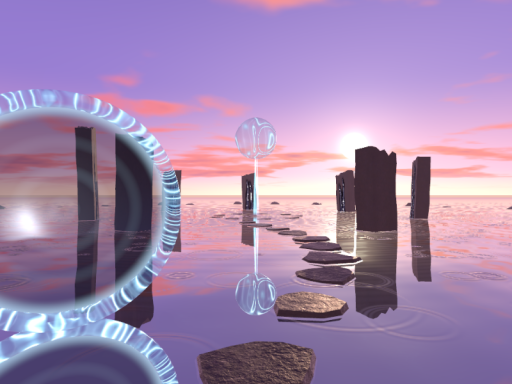 水鏡の庭 夕暮れ ⁄ Mirror Garden Dusk