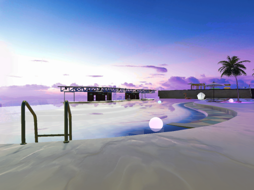 Skyscraper night pool