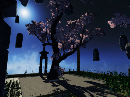 Moonlit Courtyard