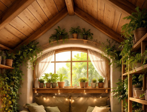 Room with plants